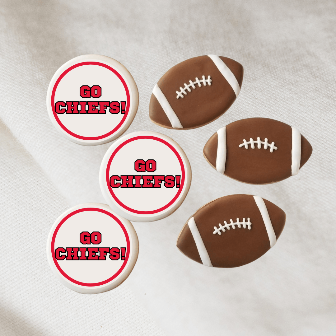Football Cookies (set of 6) - The Cake Mama