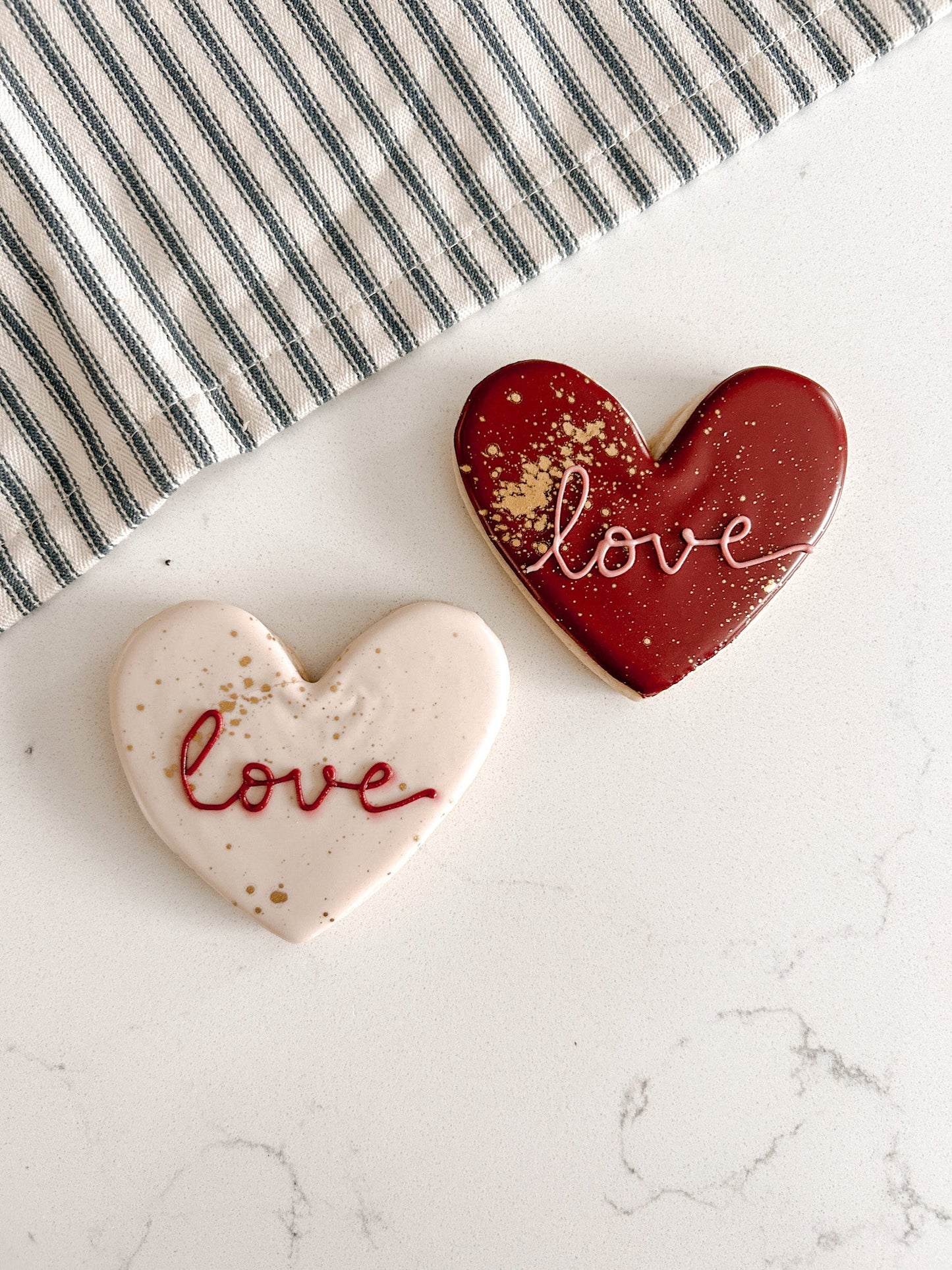Ships Feb 7 - Hearts (set of 2) - The Cake Mama
