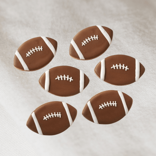 Football Cookies (set of 6) - The Cake Mama